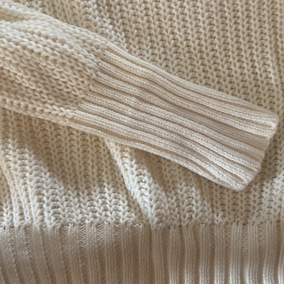 Free People cream Half Moon Bay knit pullover size xs - Picture 5 of 11